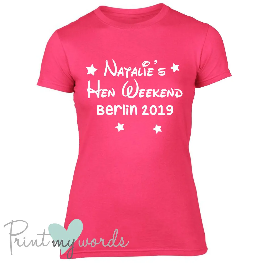 Personalised Princess Hen Party T-Shirt
