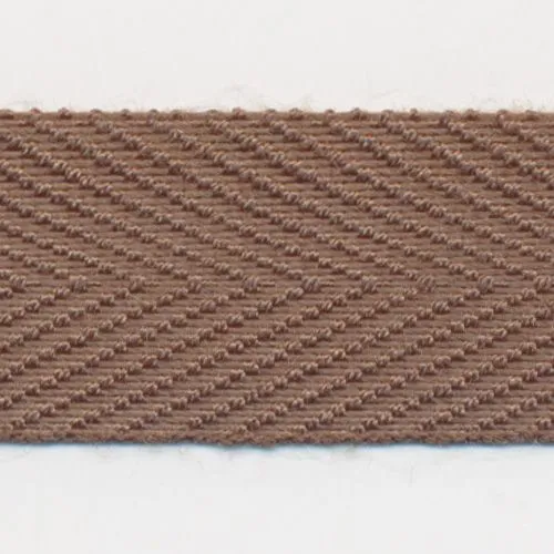 Polyester Herringbone Tape #74 Smoke Brown