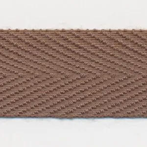 Polyester Herringbone Tape #74 Smoke Brown
