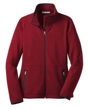 Port Authority® Ladies Pique Fleece Jacket. L222
