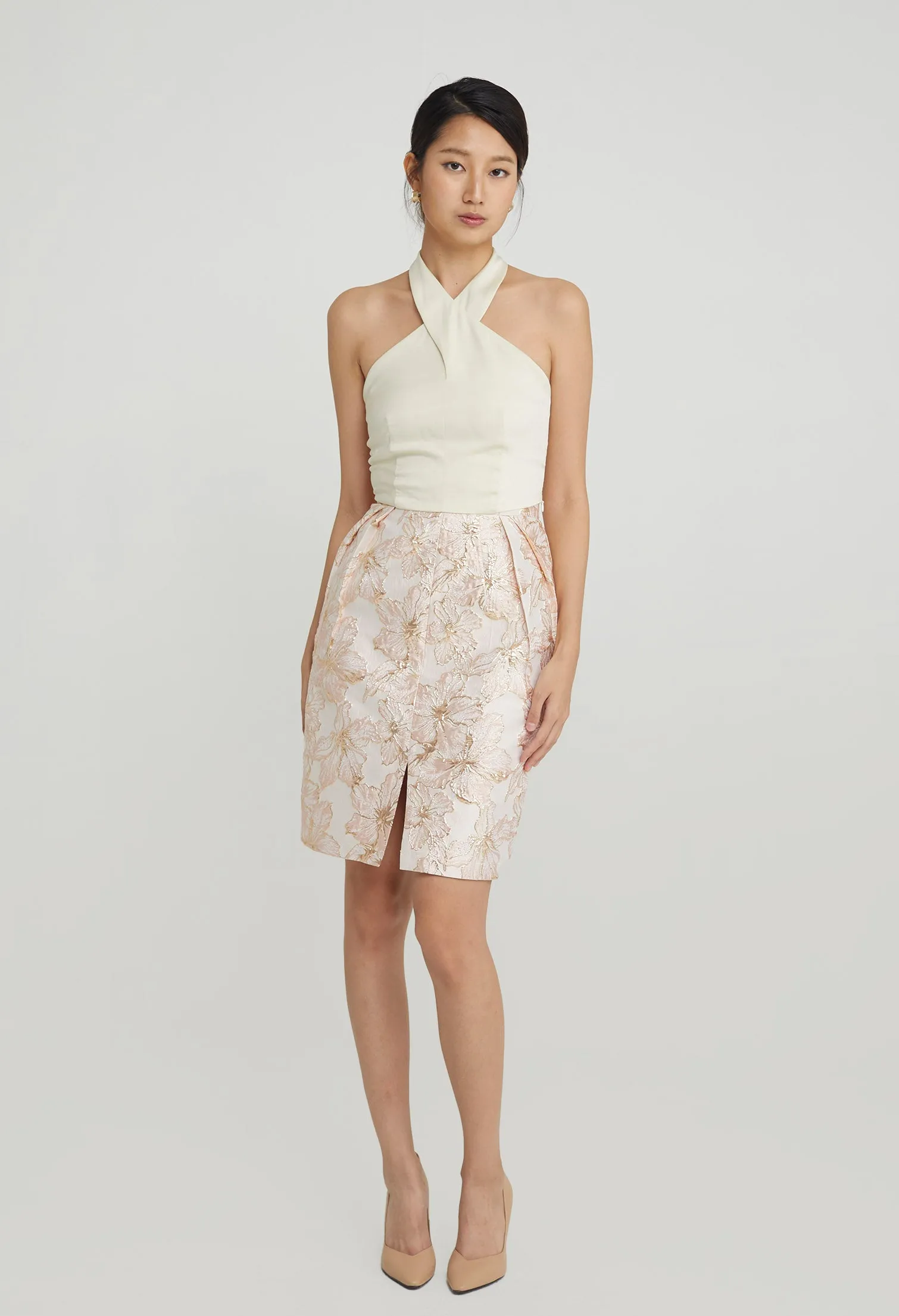 Posh Satin Criss-cross Top