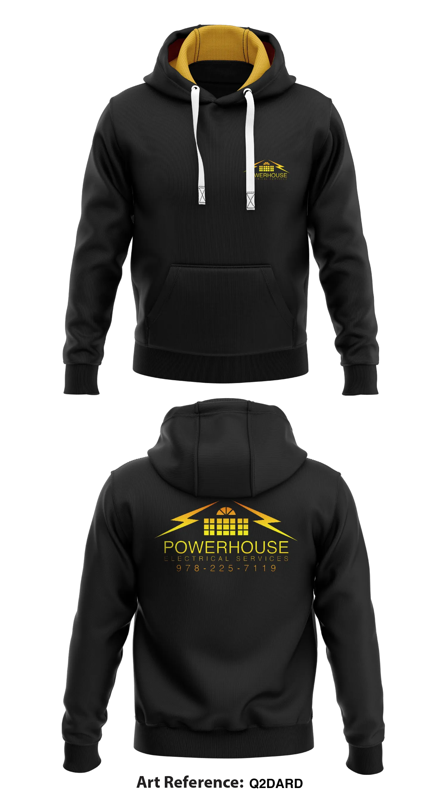 Powerhouse Electrical Services, Inc. Store 1  Core Men's Hooded Performance Sweatshirt - Q2DarD