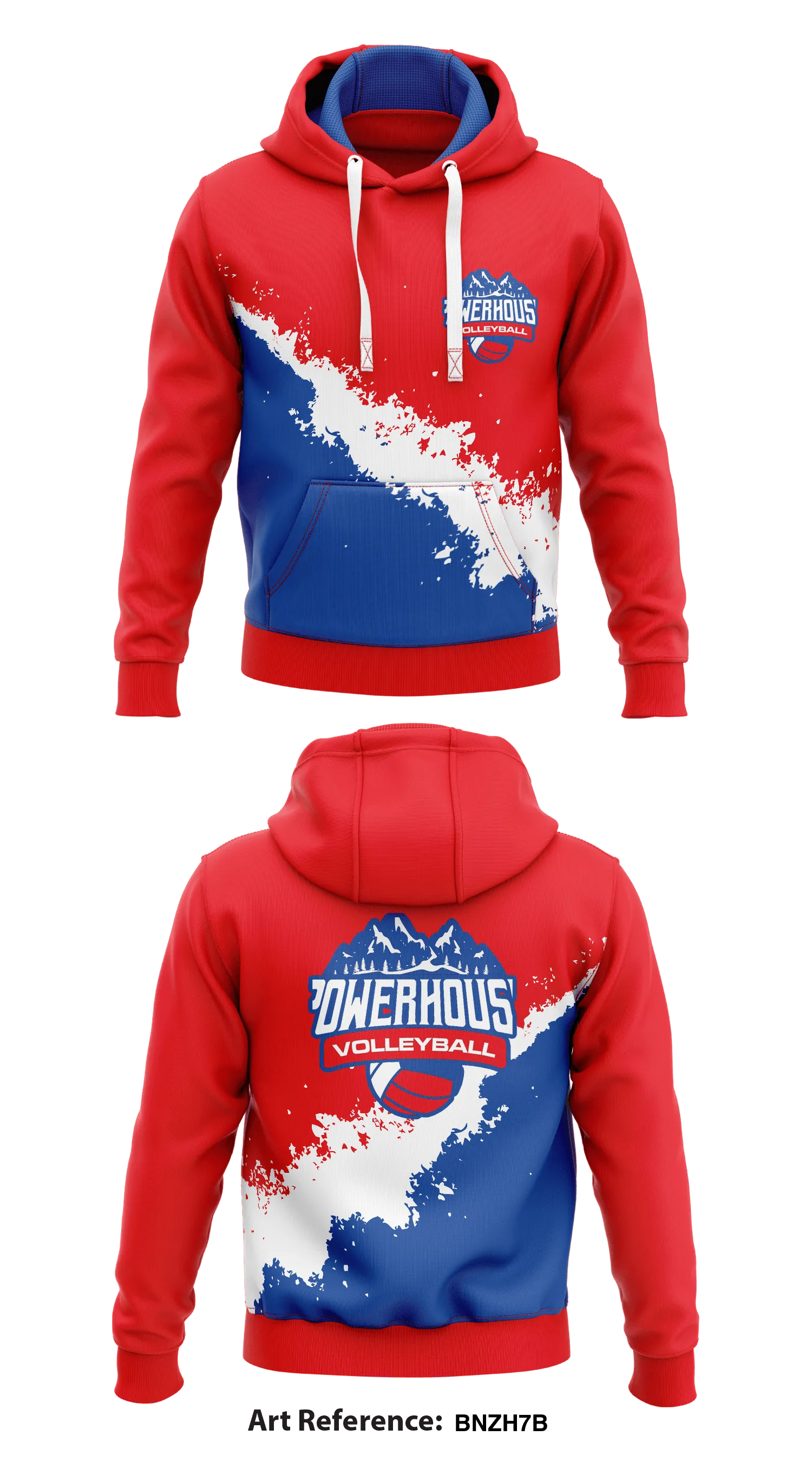 Powerhouse Volleyball Store 1  Core Men's Hooded Performance Sweatshirt - bNZH7B