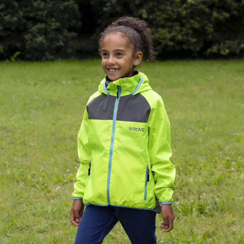 Proviz Nightrider Kids Fleece-Line Jacket Yellow
