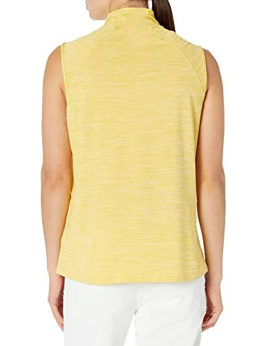 PUMA Golf 2020 Women's Daily Mockneck, Super Lemon Heather, XX-Large