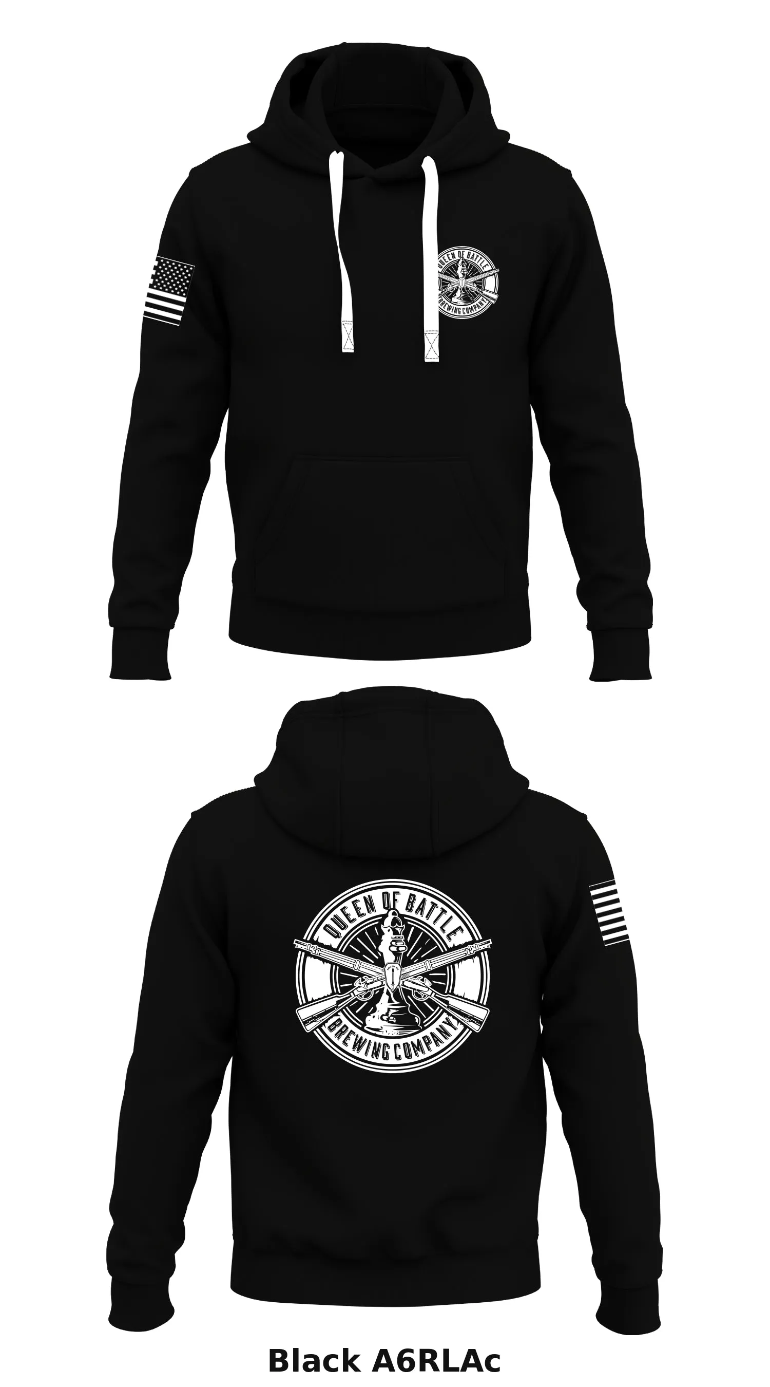 Queen of Battle Brewing Company Store 1  Core Men's Hooded Performance Sweatshirt - A6RLAc