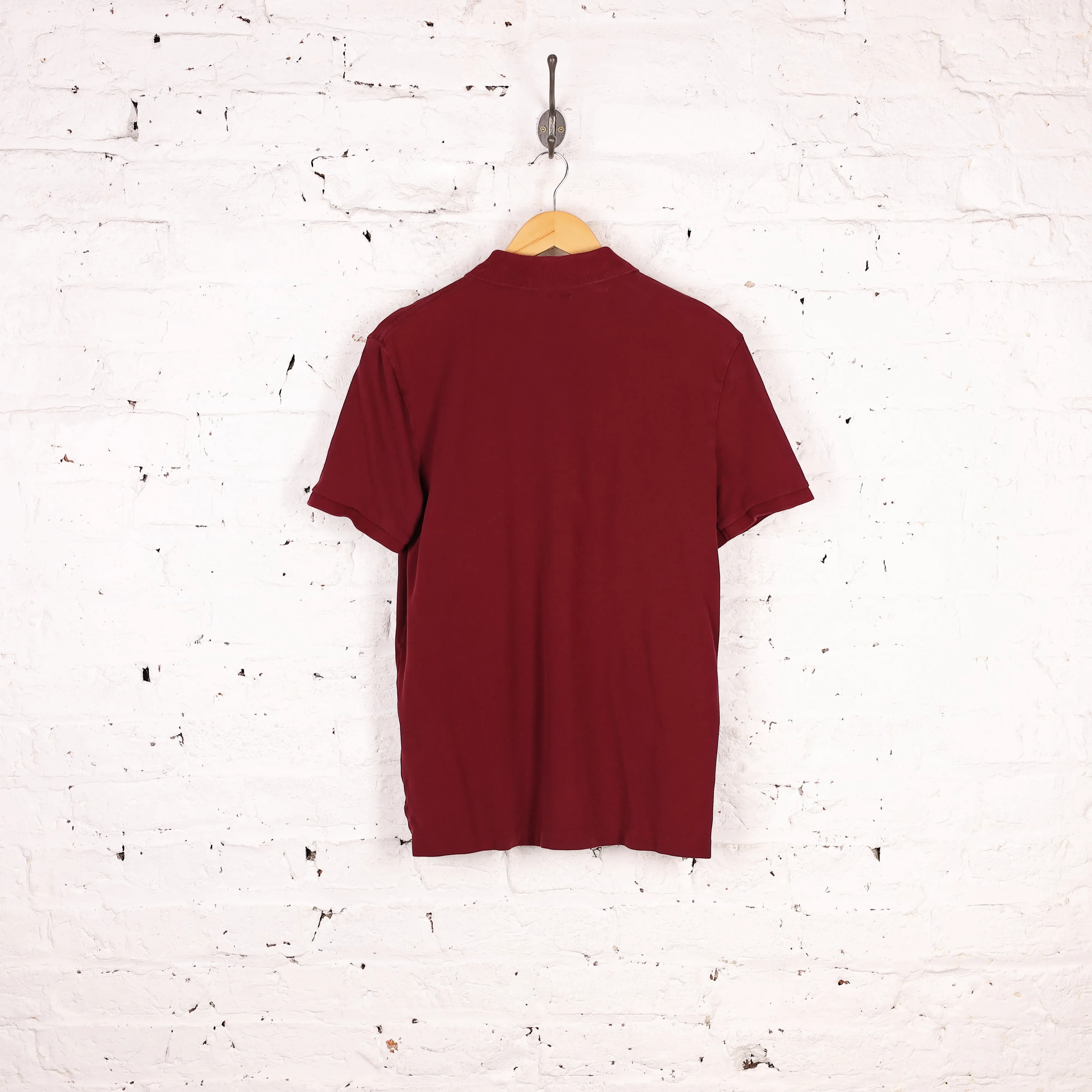 Ralph Lauren Polo Short Sleeve Polo Shirt - Maroon - S