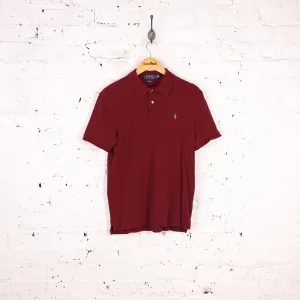 Ralph Lauren Polo Short Sleeve Polo Shirt - Maroon - S