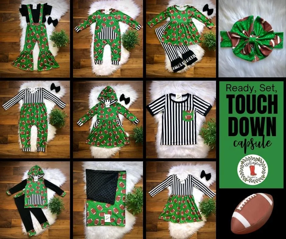 Ready, Set, Touchdown Triple Ruffle Pants Set