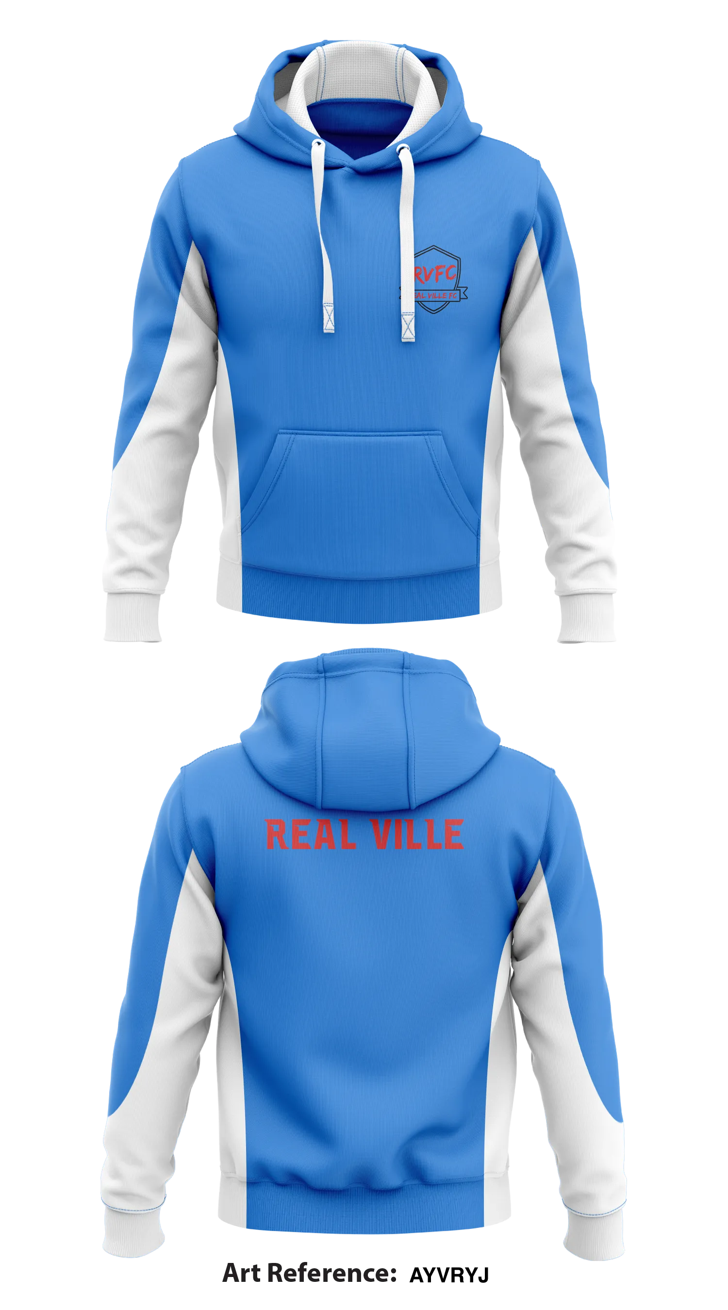 Real Ville Store 1 Core Men's Hooded Performance Sweatshirt - AYvRyj