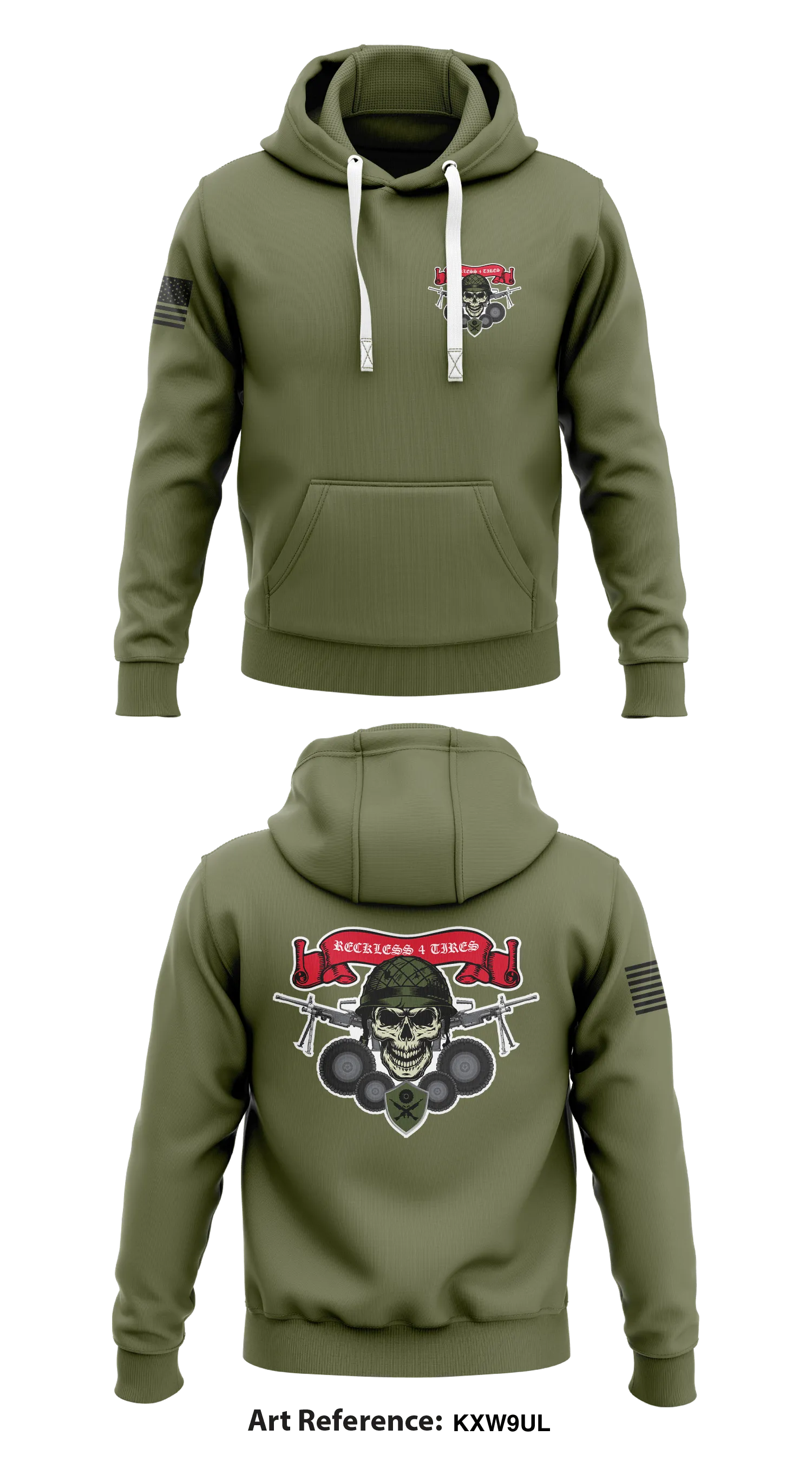 Reckless 4 Tires Store 1  Core Men's Hooded Performance Sweatshirt - kXw9UL