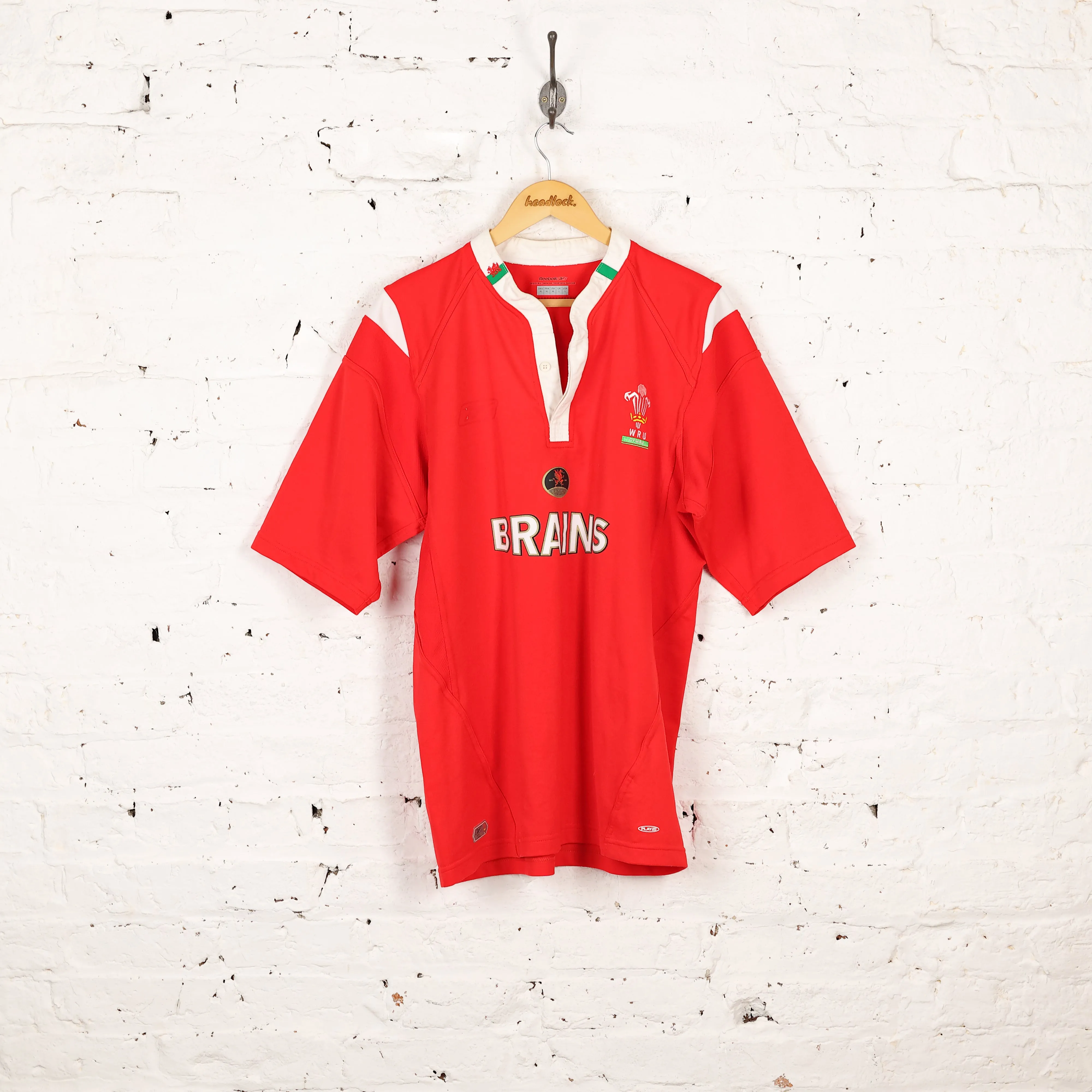 Reebok Wales 2004 Home Rugby Shirt - Red - L