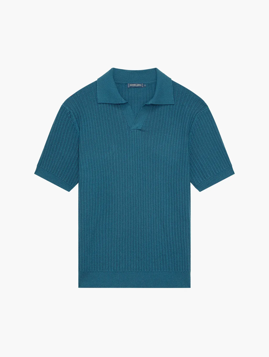 RINO CHAIN STITCH KNIT POLO