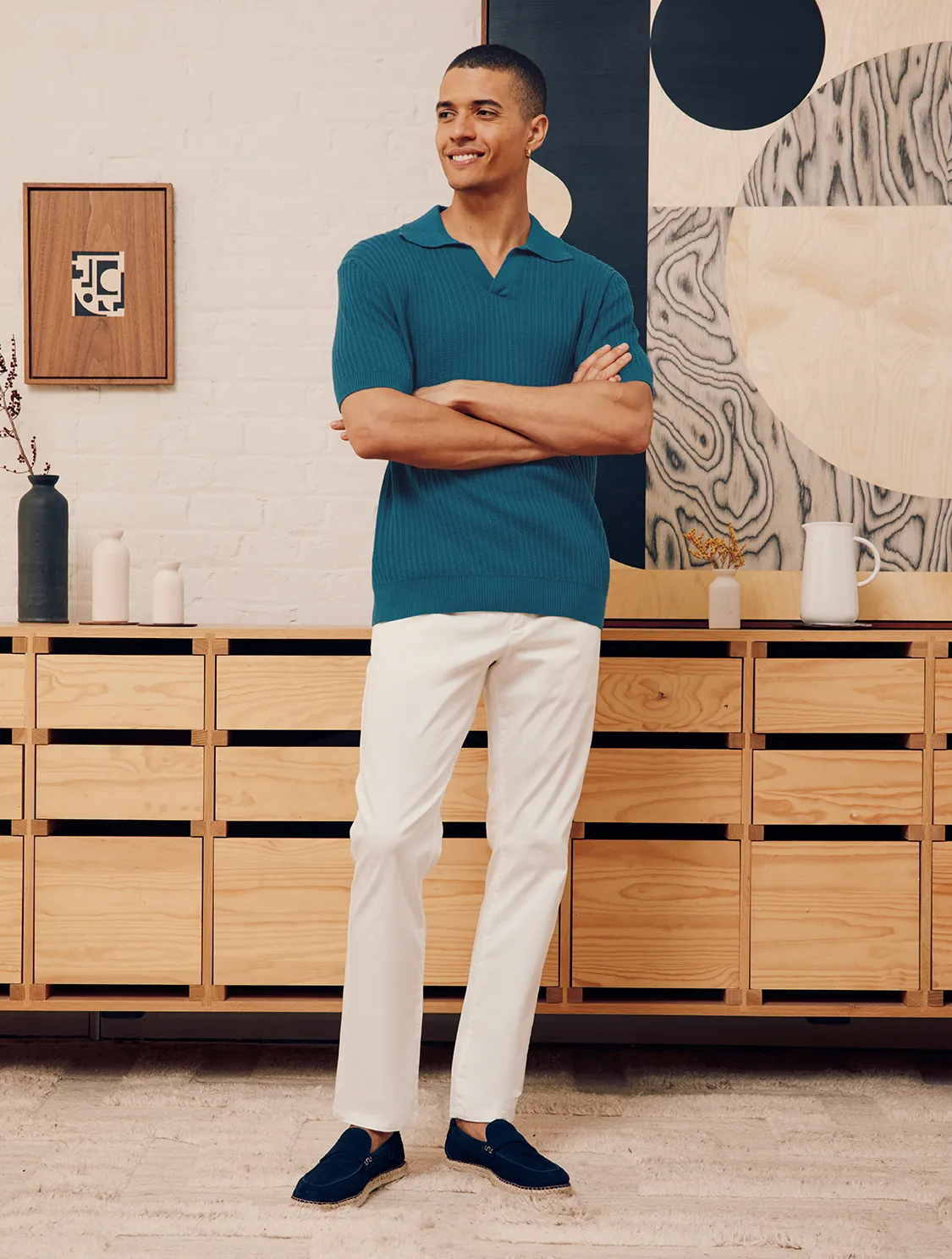 RINO CHAIN STITCH KNIT POLO