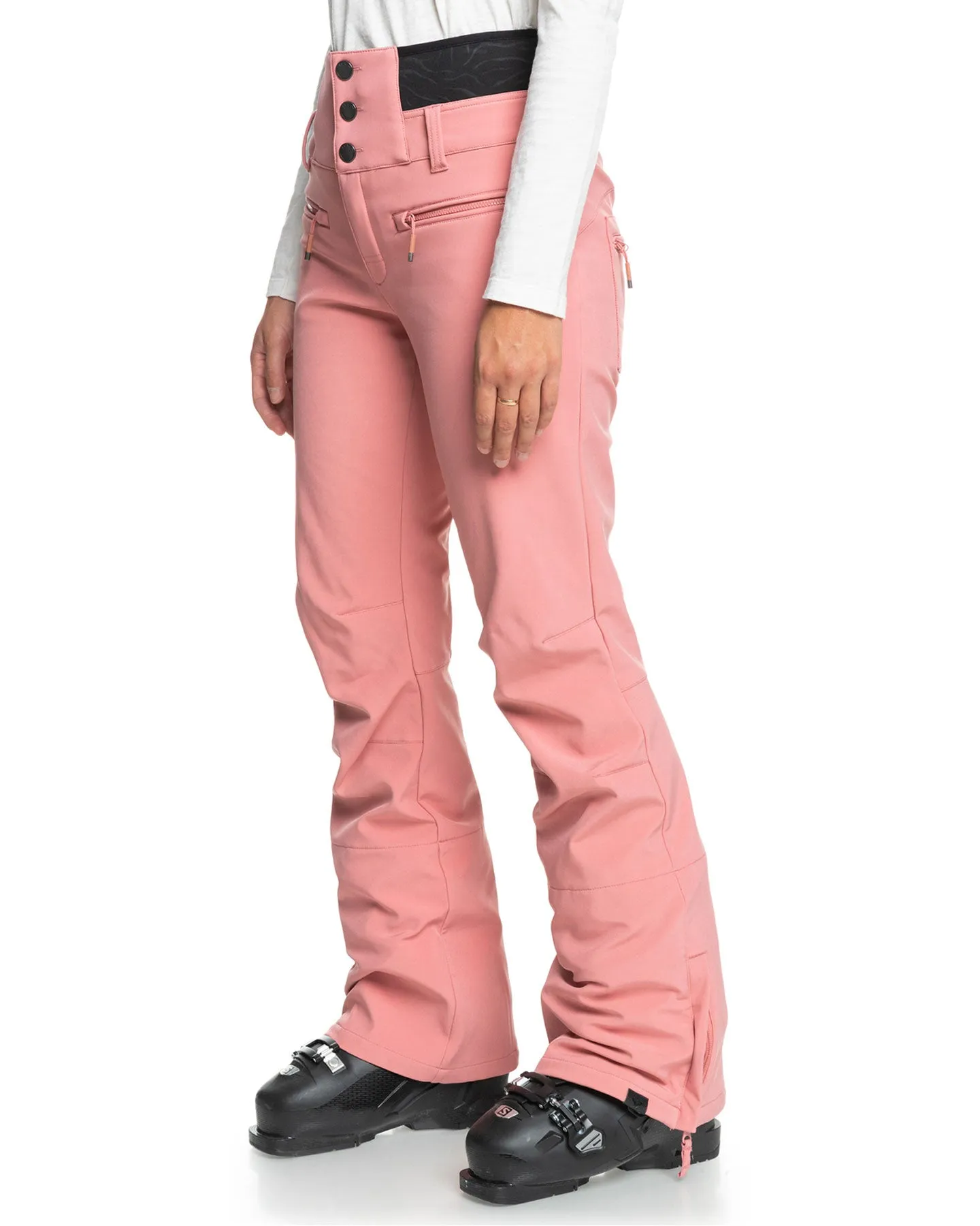 Roxy Women's Rising High Technical Snow Pants - Dusty Rose