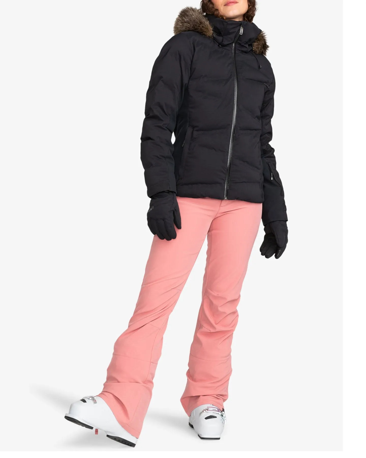 Roxy Women's Rising High Technical Snow Pants - Dusty Rose