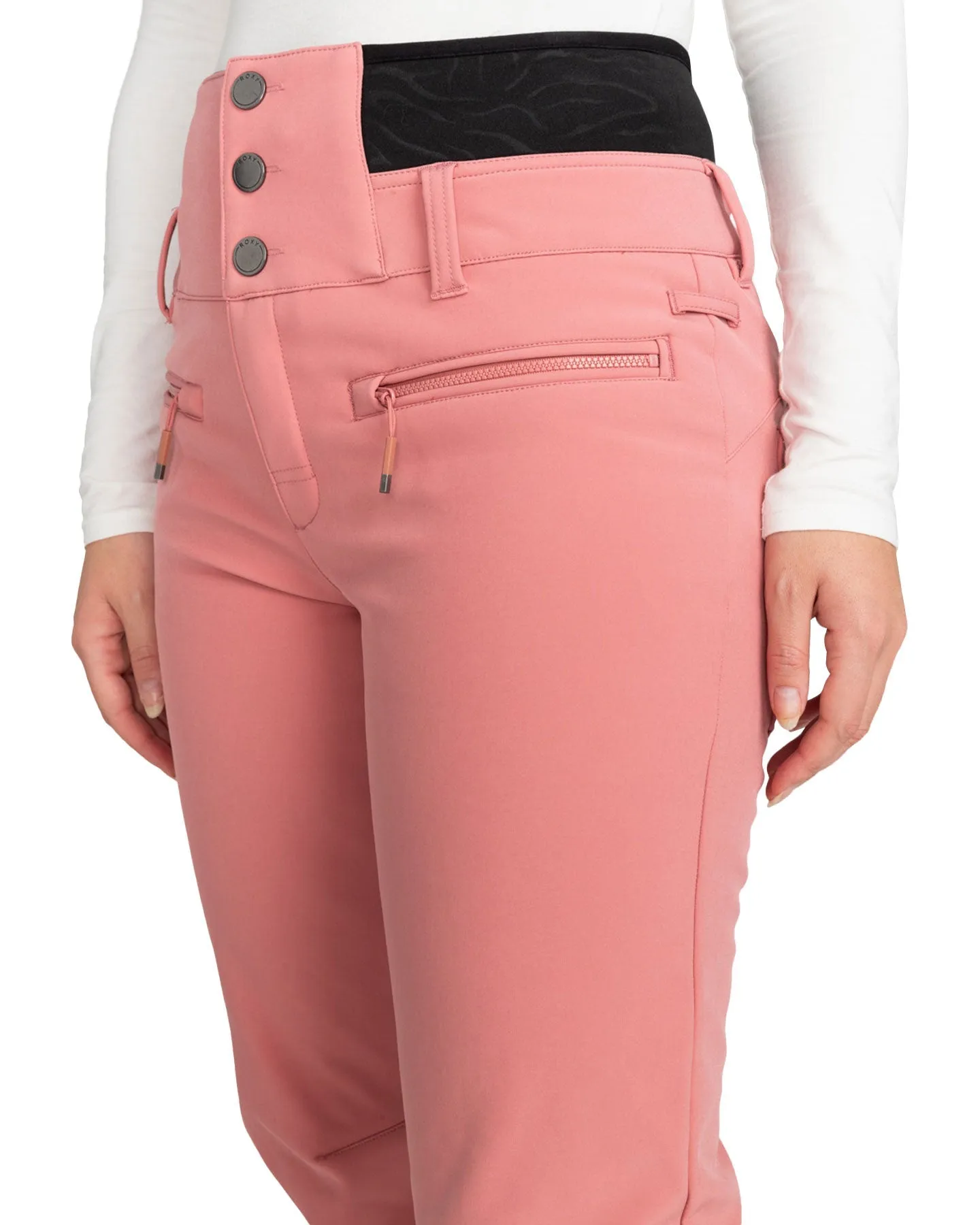 Roxy Women's Rising High Technical Snow Pants - Dusty Rose