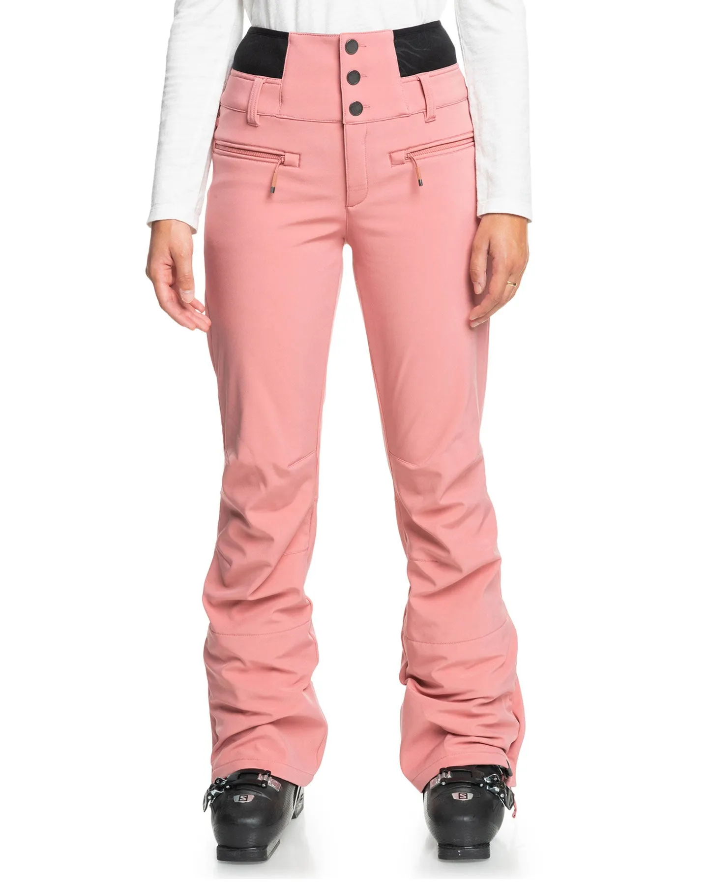 Roxy Women's Rising High Technical Snow Pants - Dusty Rose