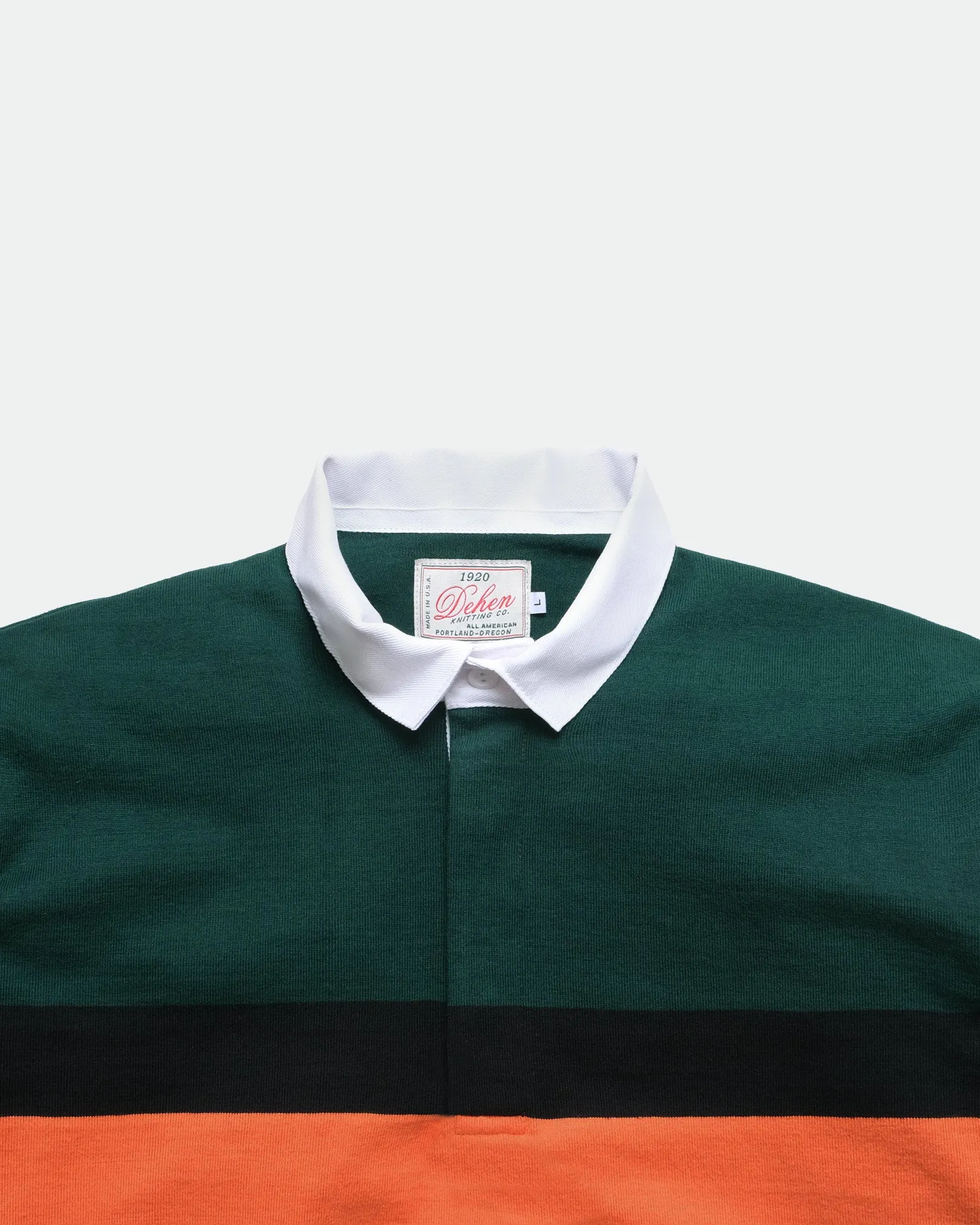 Rugby Shirt - Evergreen / Orange