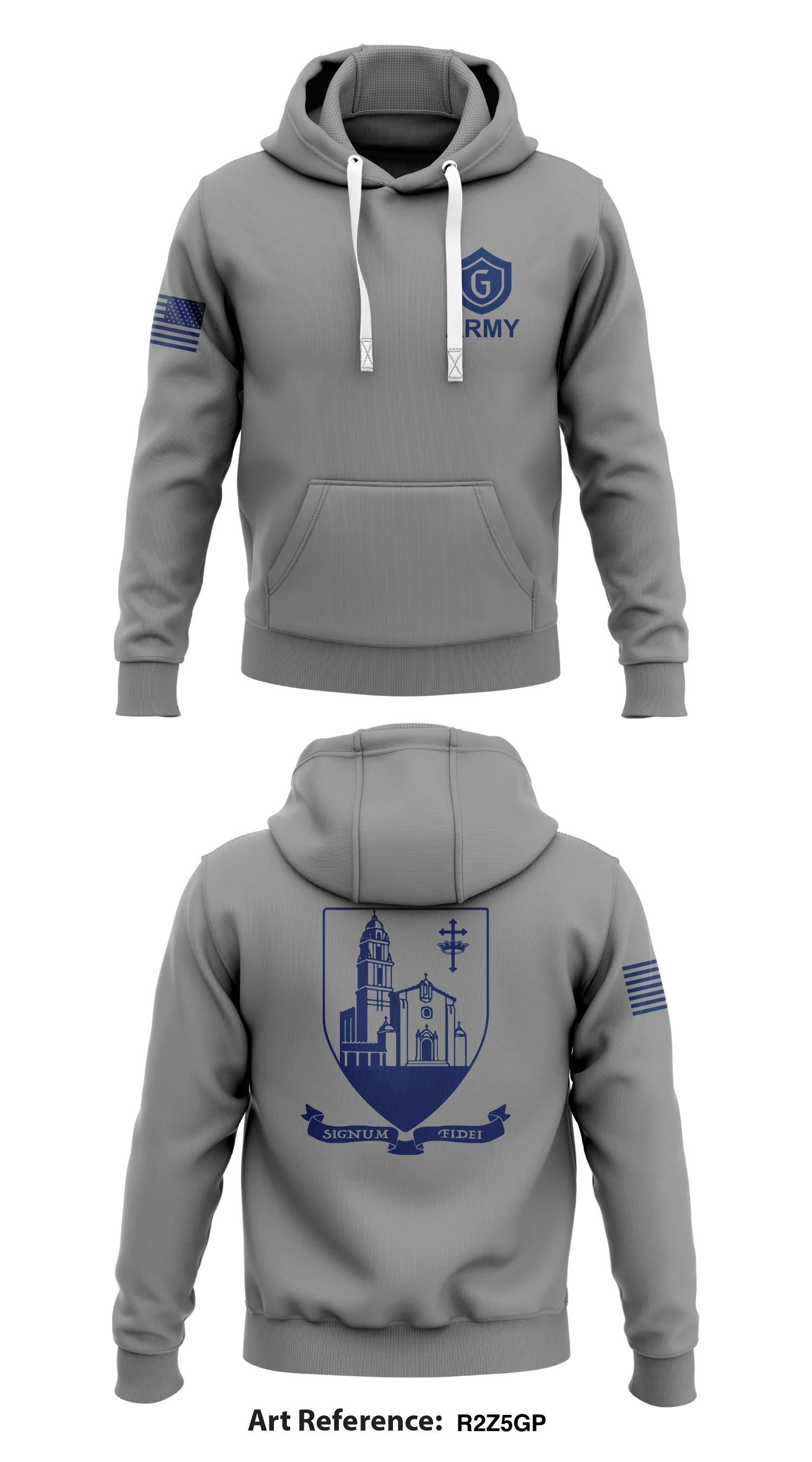 Saint Mary's Army ROTC Store 1  Core Men's Hooded Performance Sweatshirt - r2z5gp