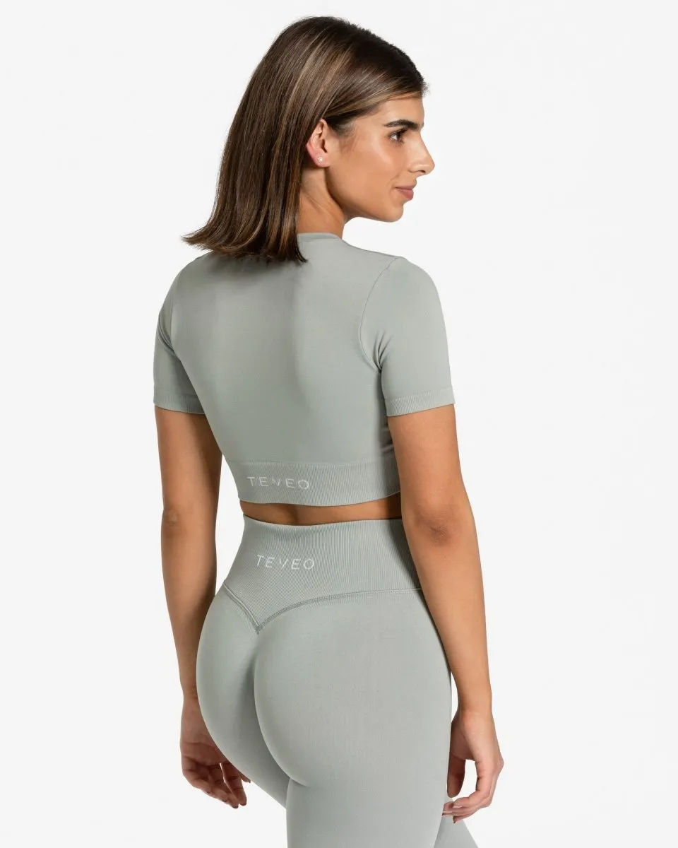 Sensation Crop Top "Grau"