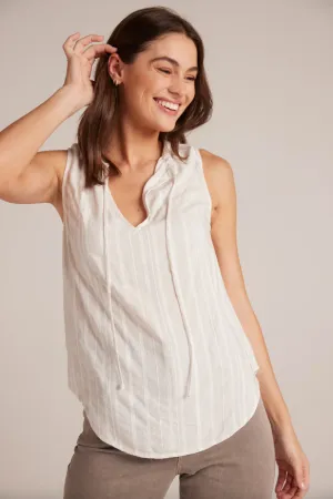 Sleeveless Shirred Neck Tank
