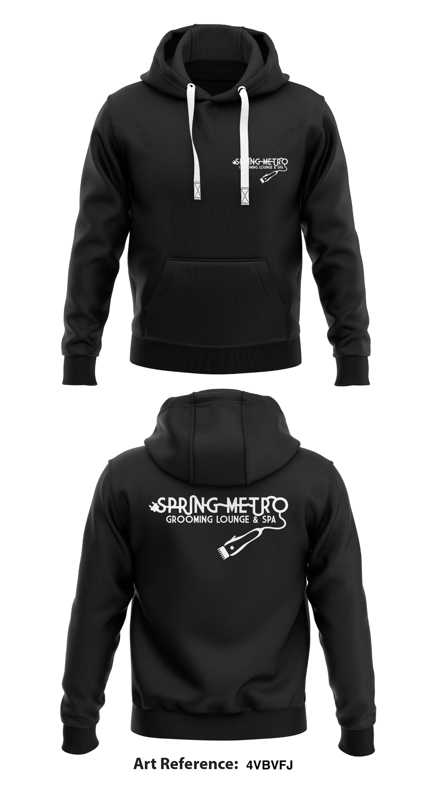 Spring Metro Grooming Lounge & Spa  Core Men's Hooded Performance Sweatshirt - 4VbVfj