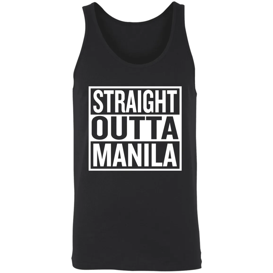 Straight Outta Manila Unisex Cotton Tank Top
