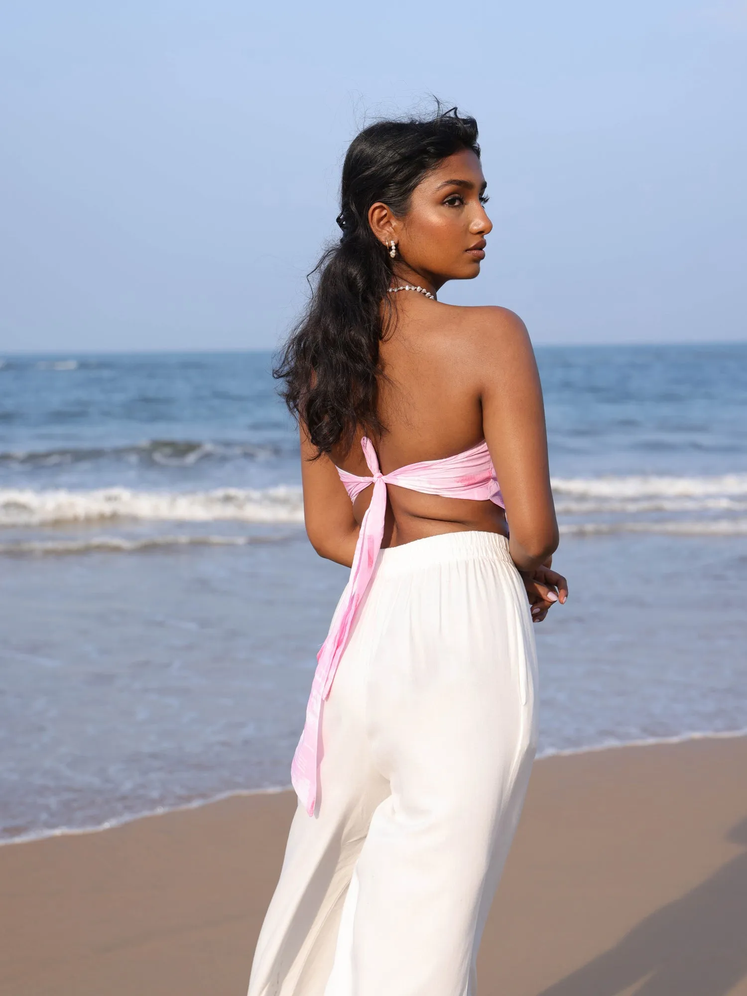 Strapless Scarf Top
