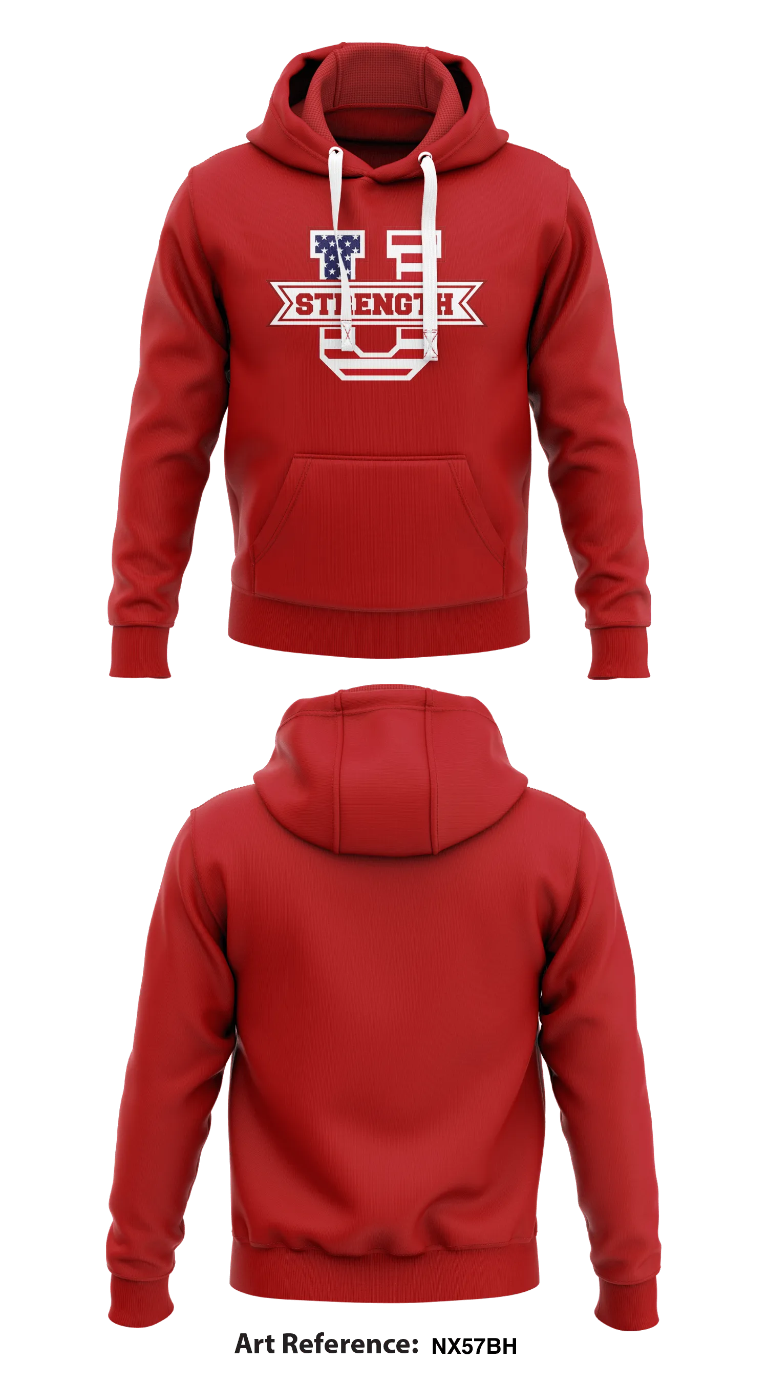 Strength U  Core Men's Hooded Performance Sweatshirt - NX57BH