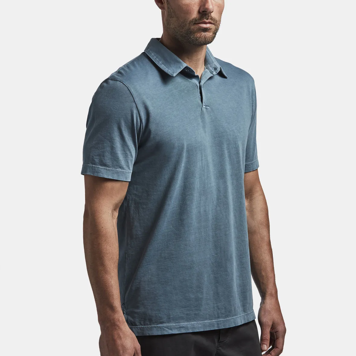 Sueded Jersey Polo - Globe Pigment