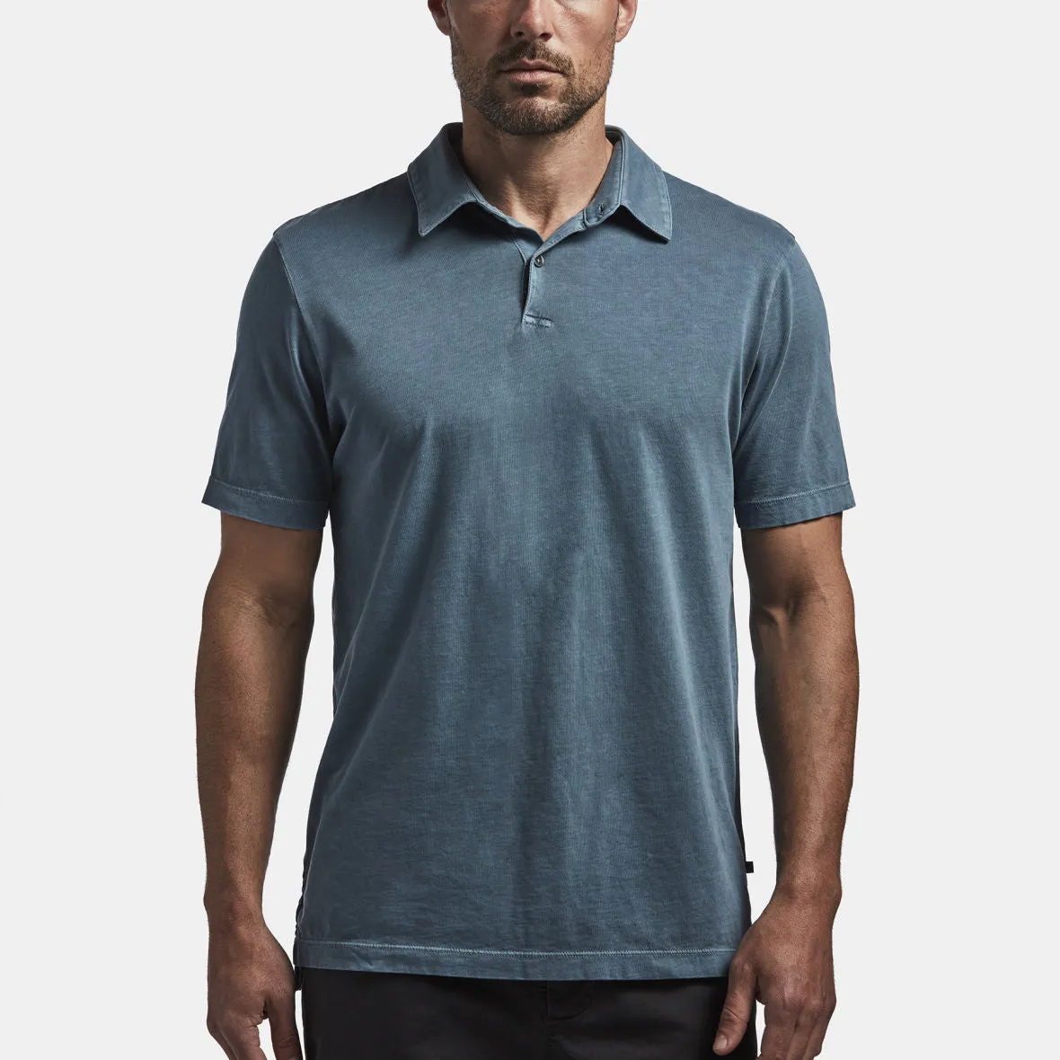 Sueded Jersey Polo - Globe Pigment