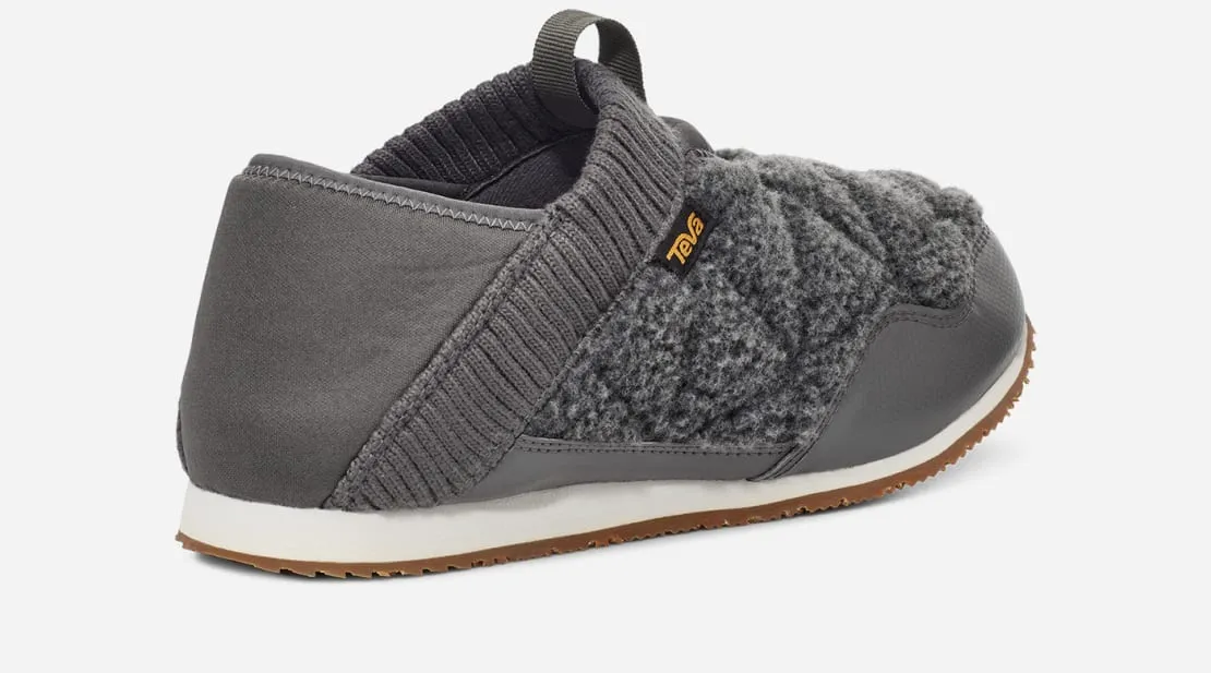 Teva Reember W Fleece Slipper Shoe Dark Gull Grey