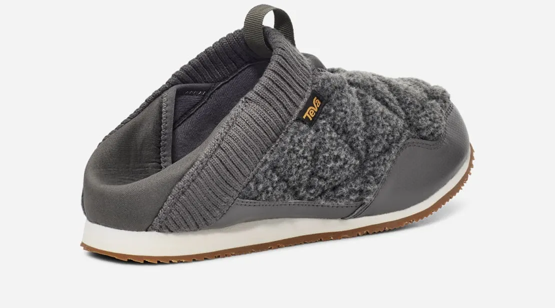 Teva Reember W Fleece Slipper Shoe Dark Gull Grey