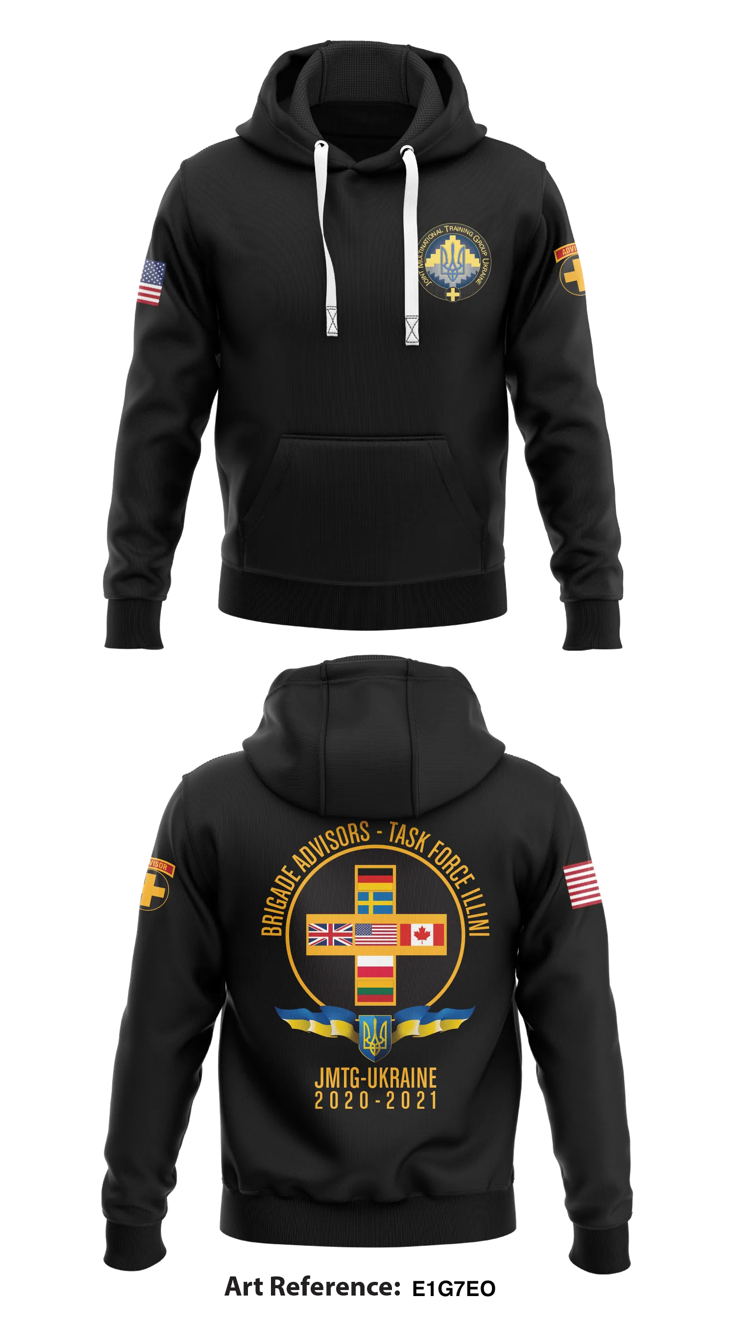 TF Illini, CTC, BDE ADV Store 1  Core Men's Hooded Performance Sweatshirt - E1G7eo