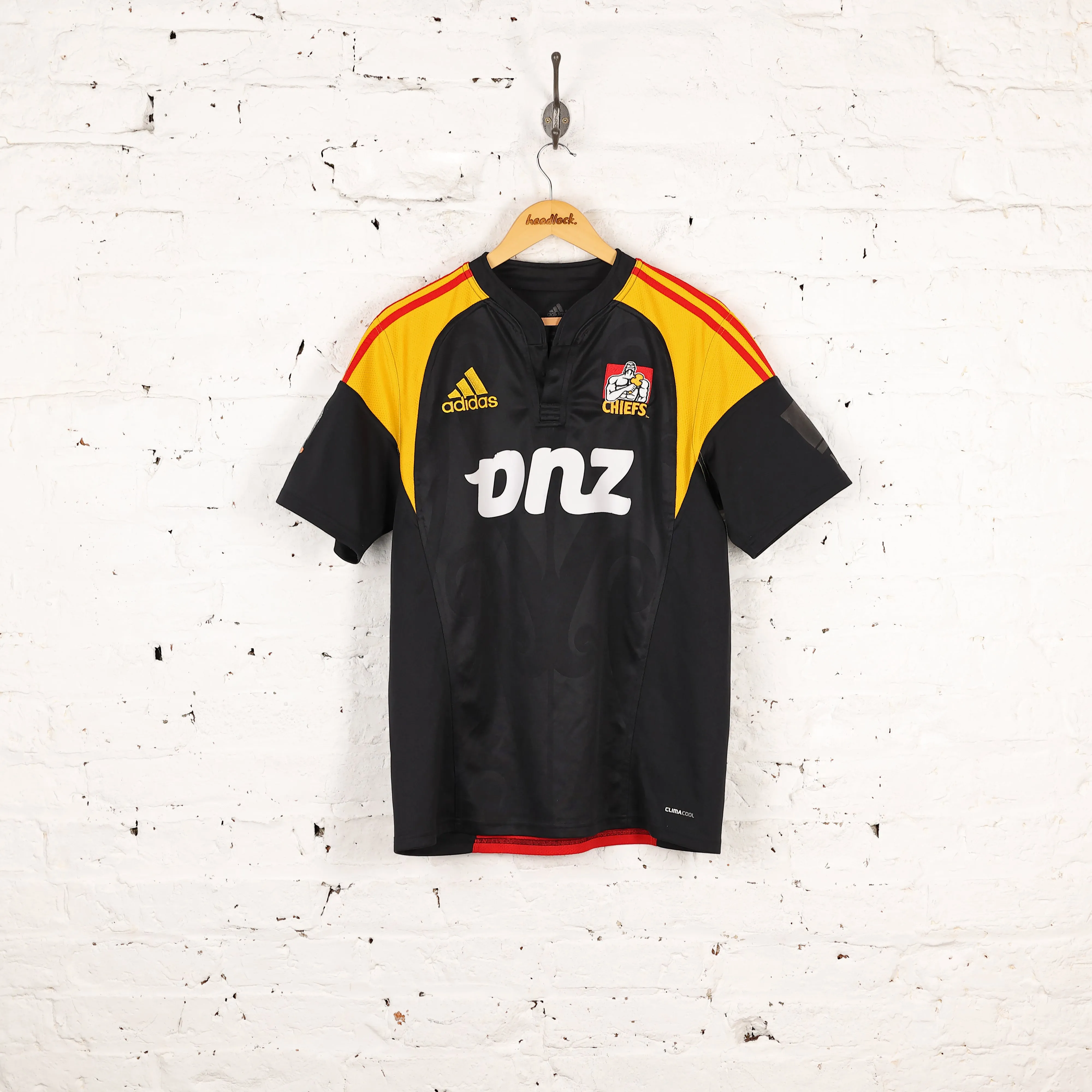 The Chiefs Adidas Rugby Shirt - Black - L