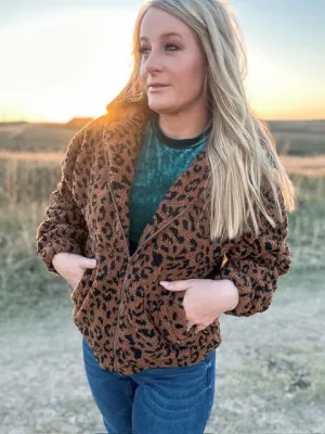 The Living It up Leopard Fleece Jacket