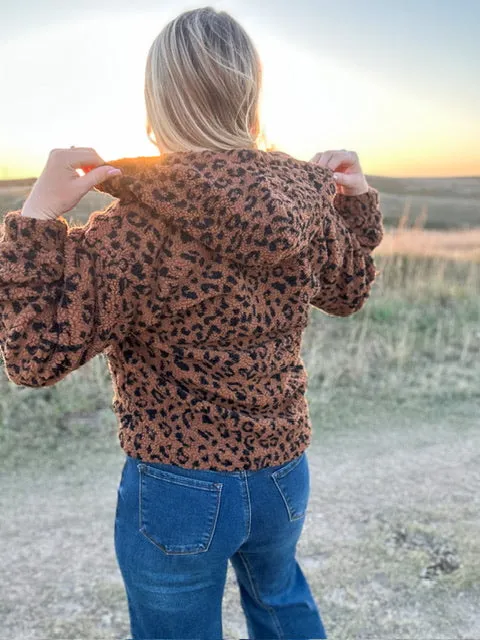 The Living It up Leopard Fleece Jacket