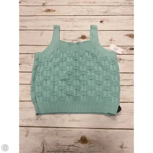 Top Sleeveless Basic By Time And Tru In Blue, Size: L