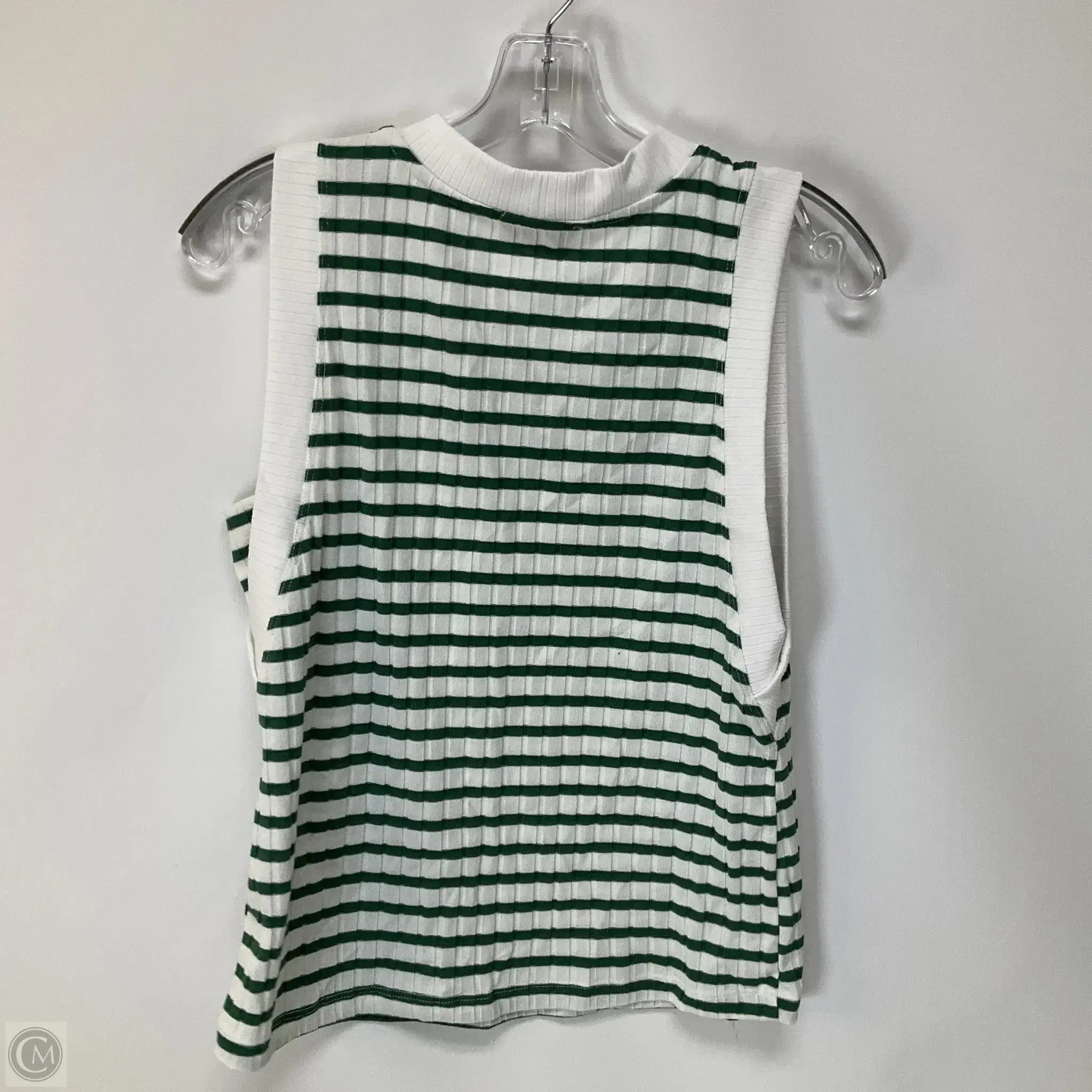 Top Sleeveless By Evereve In Striped Pattern, Size: S