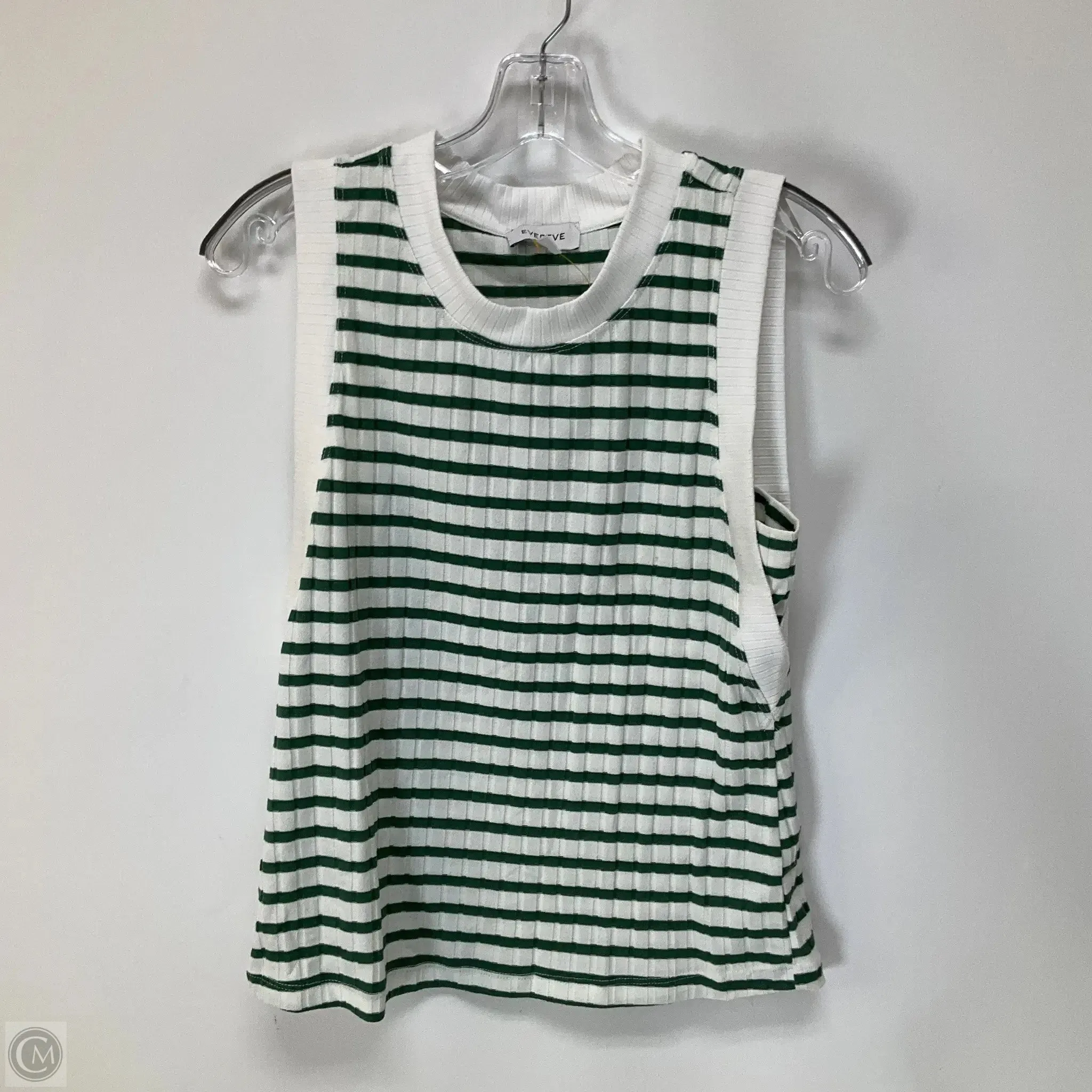 Top Sleeveless By Evereve In Striped Pattern, Size: S