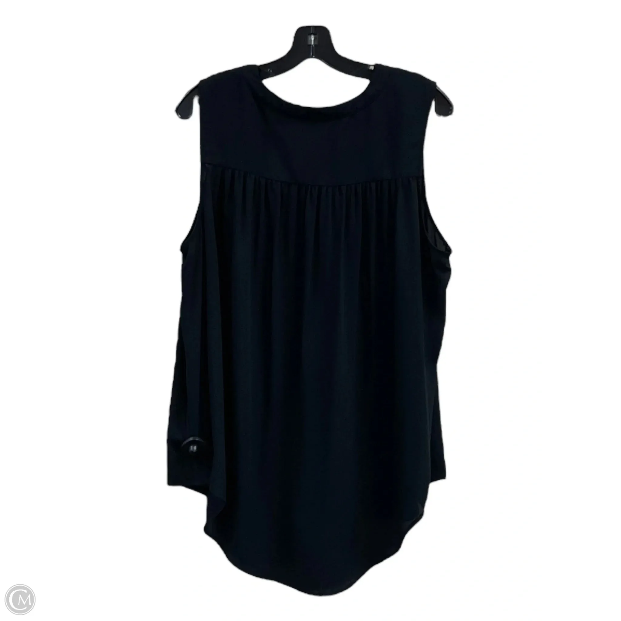 Top Sleeveless By Evri In Black, Size: 1x