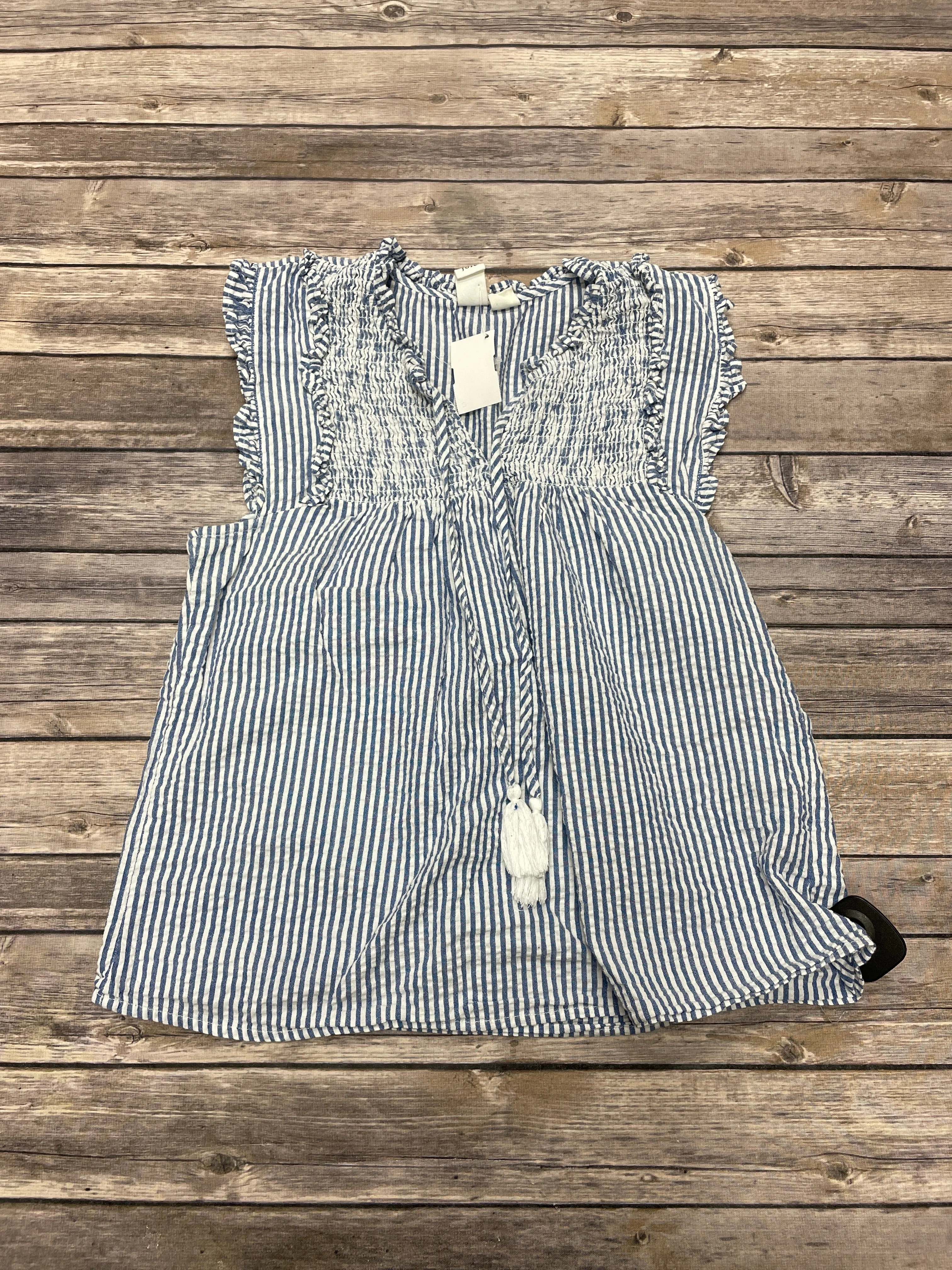 Top Sleeveless By Josie In Striped Pattern, Size: S