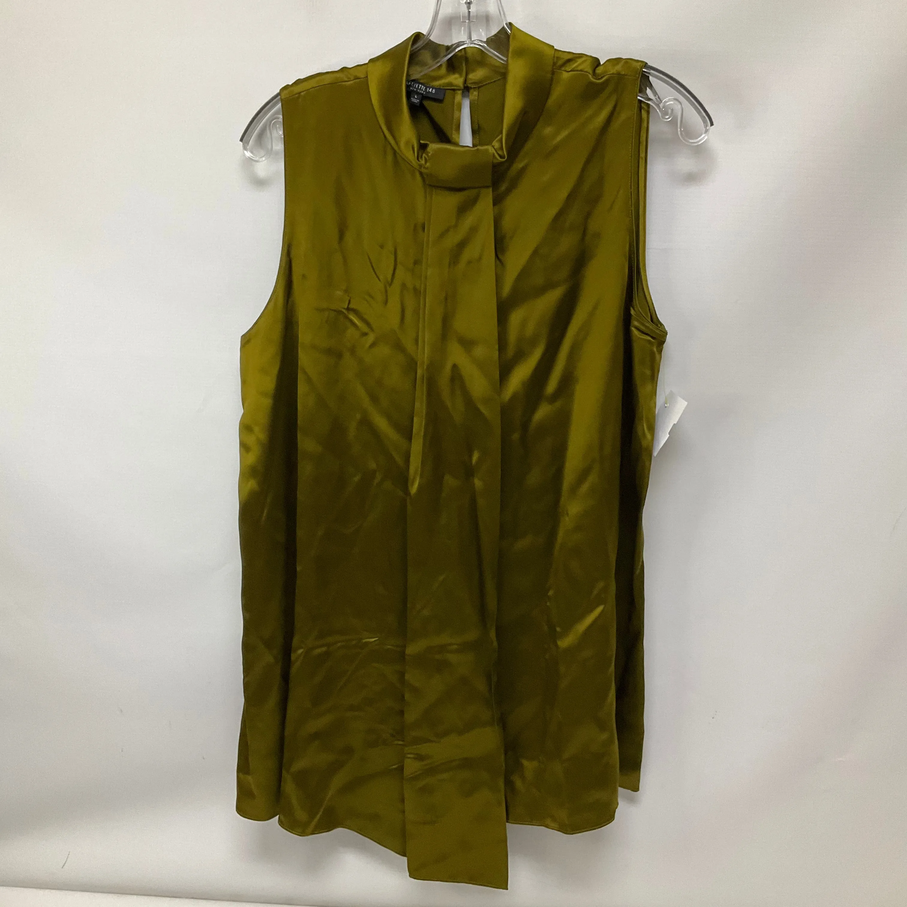 Top Sleeveless By Lafayette 148 In Green, Size: L