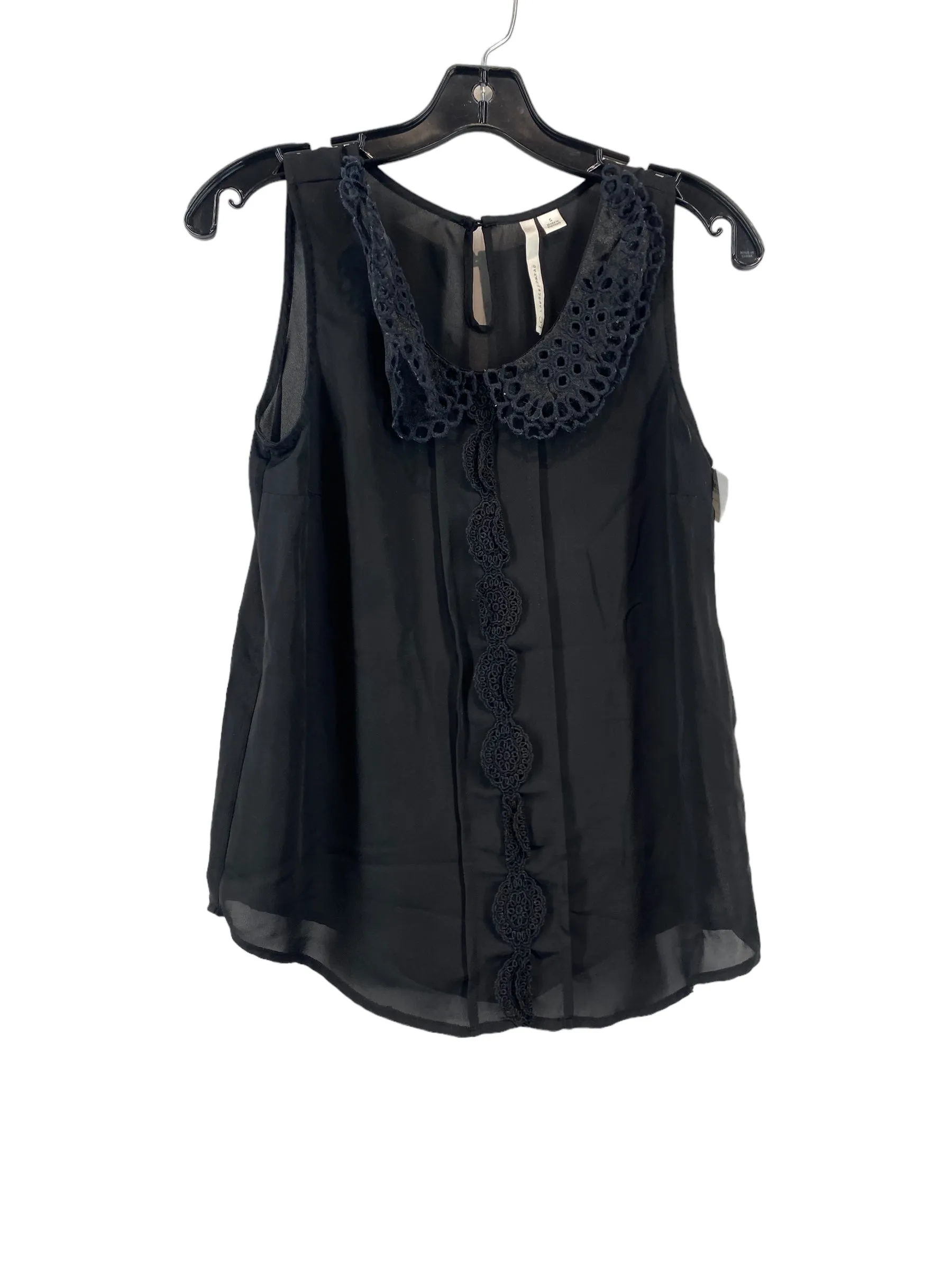 Top Sleeveless By Lc Lauren Conrad In Black, Size: S