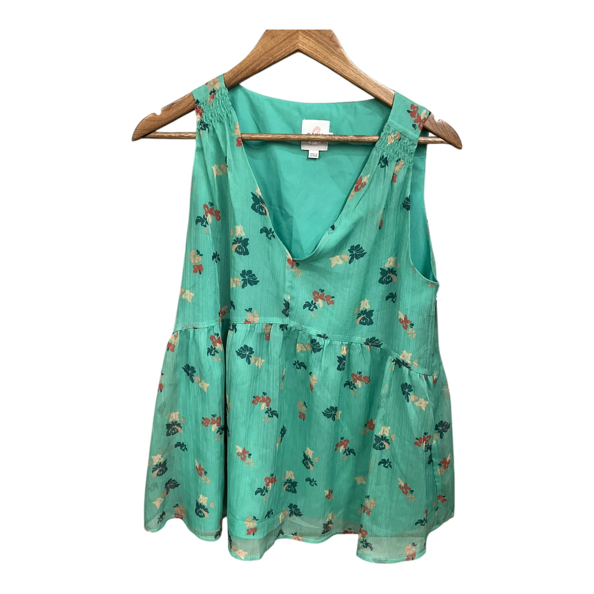Top Sleeveless By The Nines In Green, Size: M
