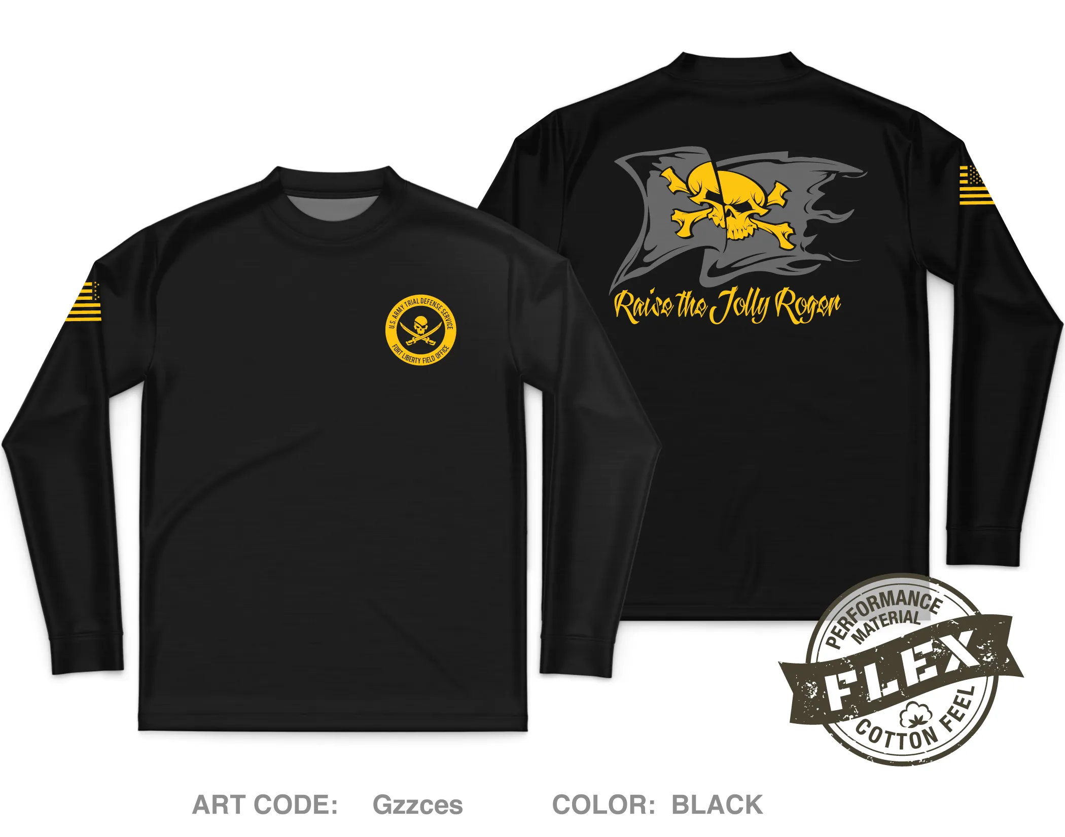 Trial Defense Services, Fort Liberty Field Office Core Men's LS Flex Performance Tee - Gzzces