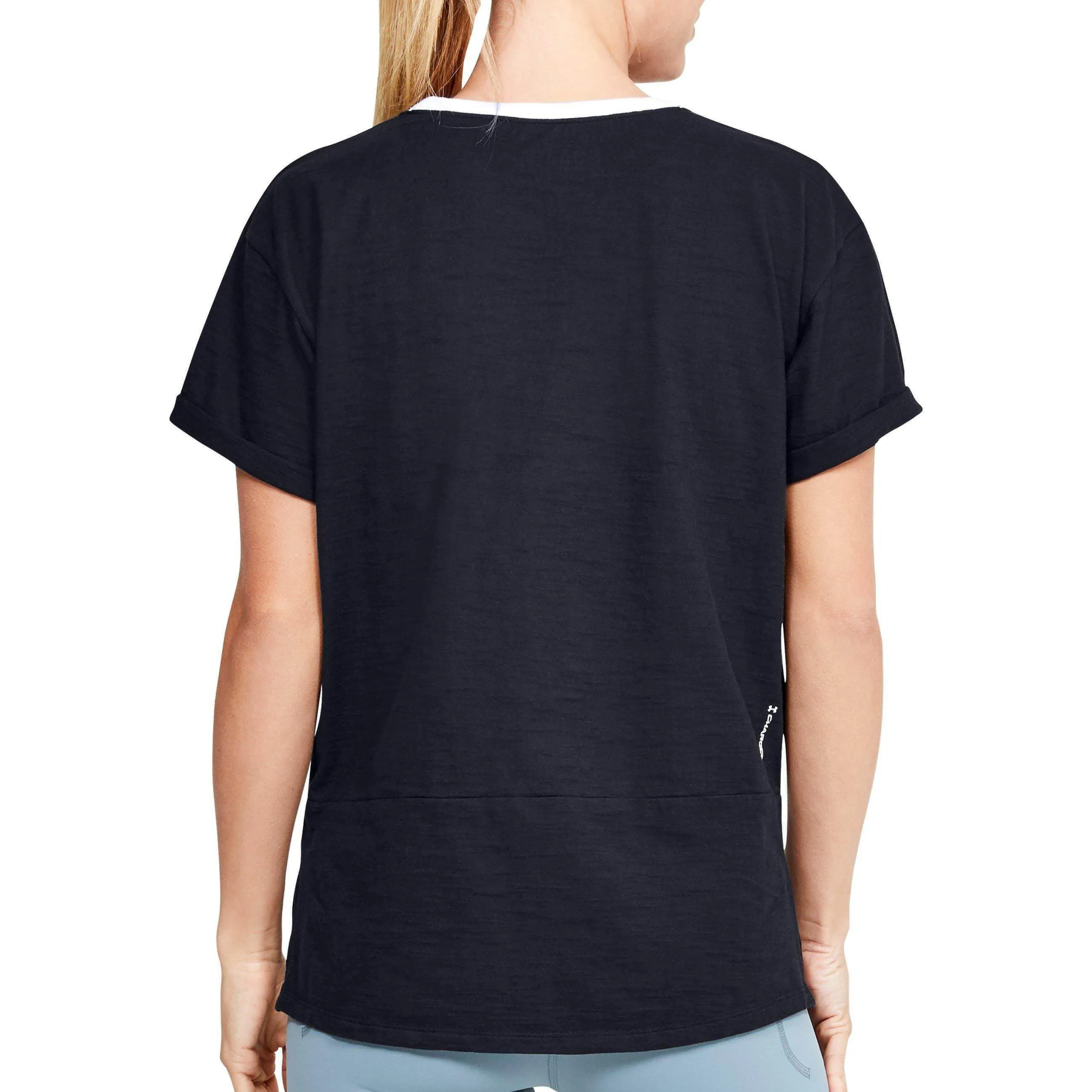 Under Armour Charged Cotton Short Sleeve Womens Training Top - Black