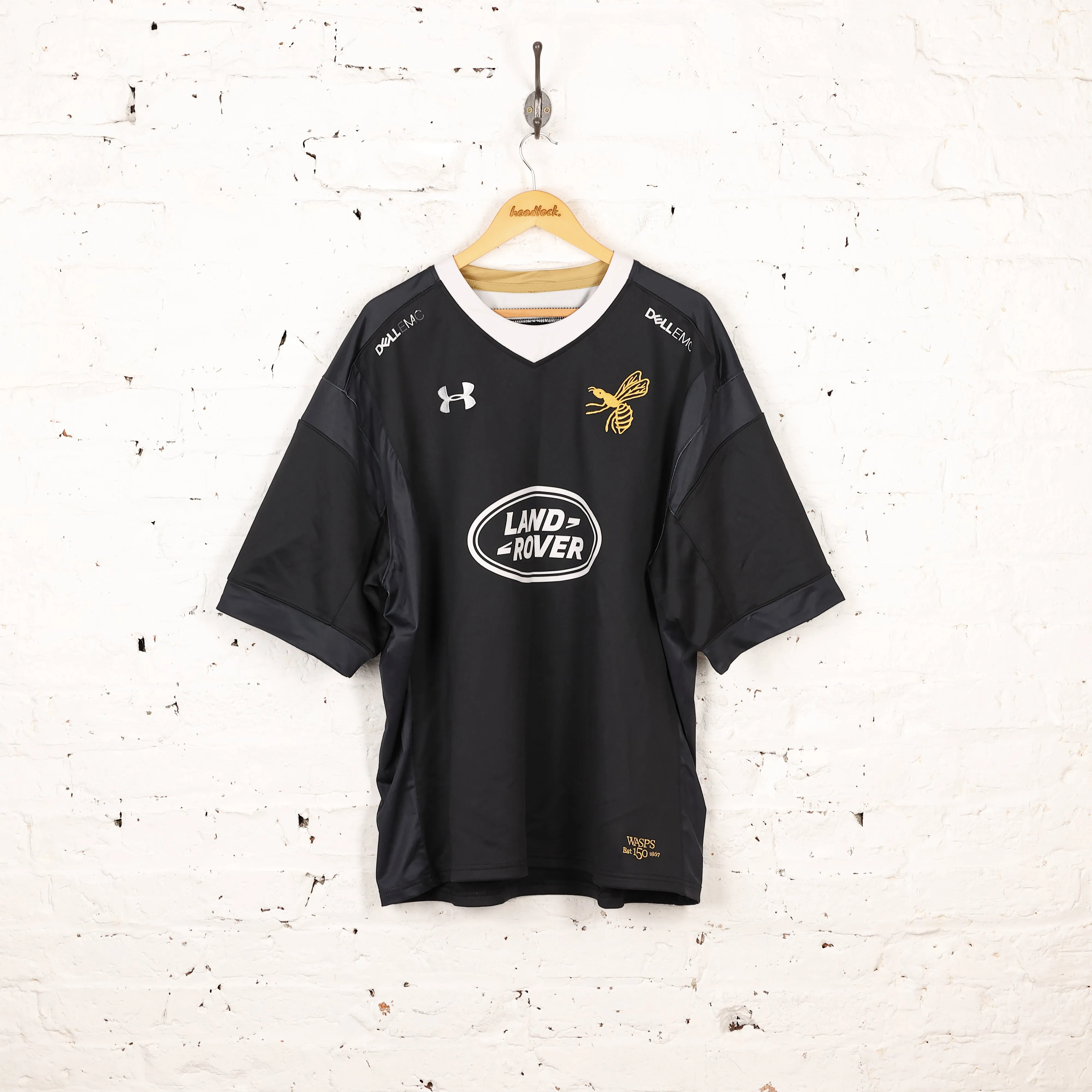 Under Armour London Wasps 2017 Anniversary Home Rugby Shirt - Black - XXXL
