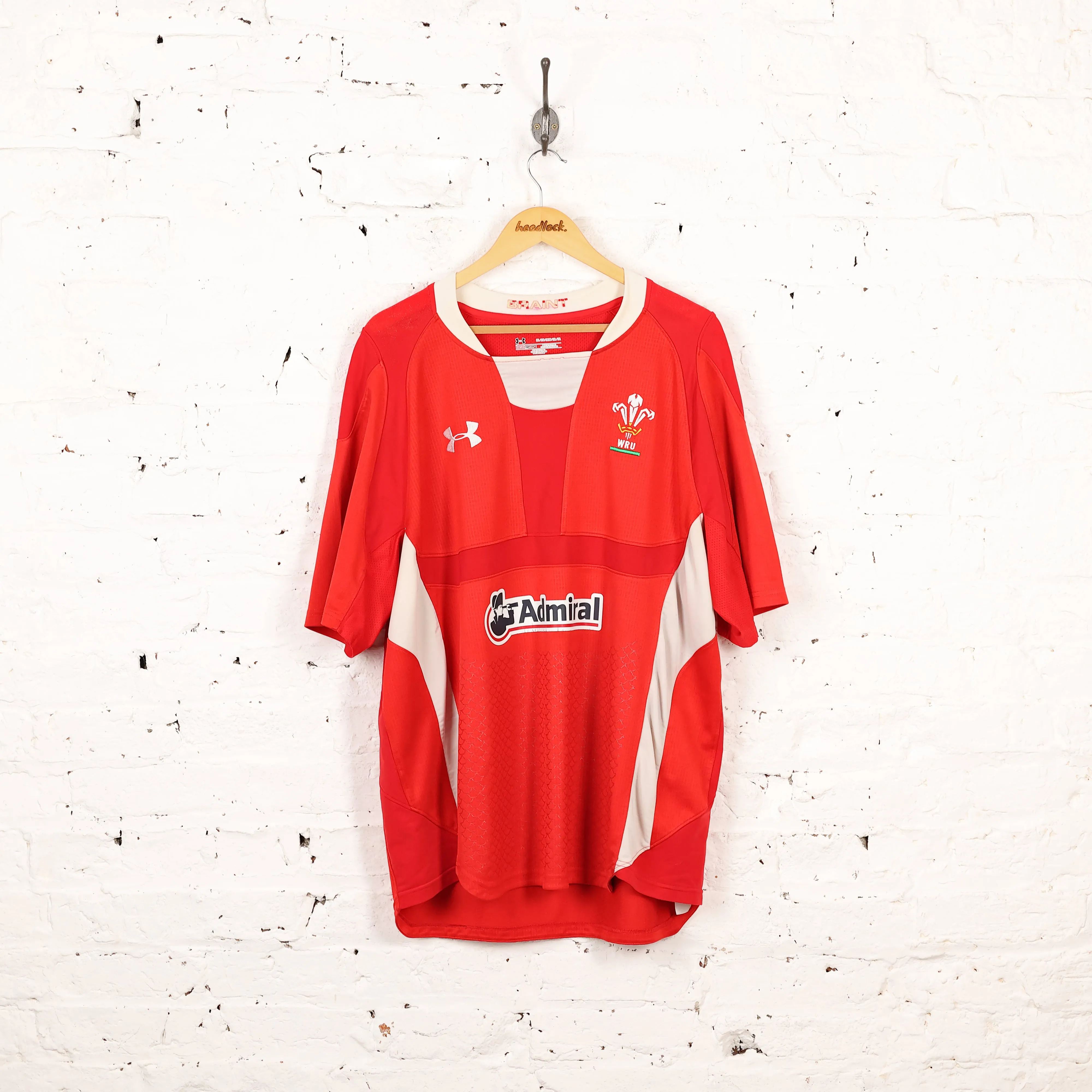 Under Armour Wales 2012 Home Rugby Shirt - Red - XXL